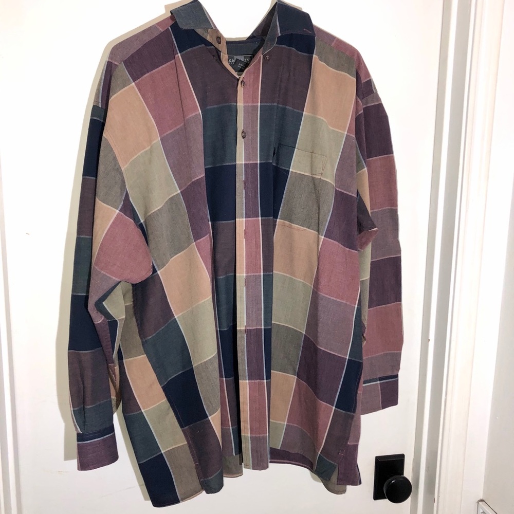 Multicolored Button-up Top